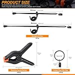 22Pcs Backdrop Kit with Clips, Clamps, Rings & Spring Clamps for Photography & Video Studio - Image 2