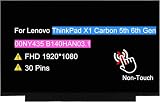 14.0' Non-Touch Screen Replacement for Lenovo ThinkPad X1 Carbon 5th 6th Gen 20K3 20KH 20KG 00NY435 B140HAN03.1 LCD Display Panel 30 pin FHD 1920 * 1080 (Not for QHD/Touch