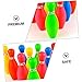 GOOHOCHY Parent-boy Girl Bowling Toy Set Eco-Friendly Indoor Ball Game for Boy Girl Families Interactive Fun with Colored Pins and Balls Great for Parties and Travel