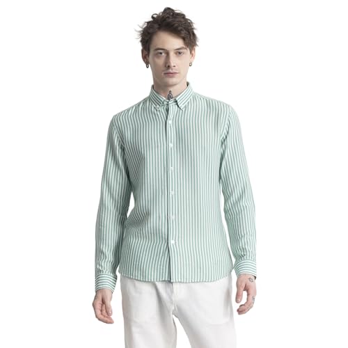 Image of SNITCH Stripehaven Green Stripe Shirt