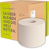 Green Hygiene KORDULA - Toilettenpapier, 3-lagig, 400 Blatt, 36 Rollen - 100% CO2-neutral - 100% plastikfrei - 100% recycelt