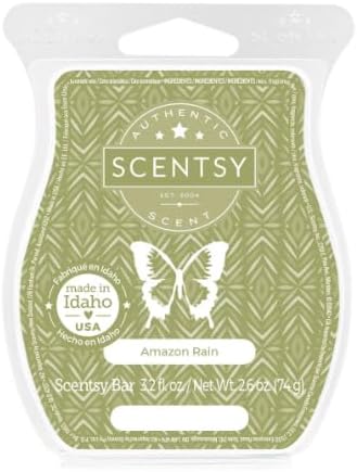 Amazon Rain, Wickless Candle Tart Warmer Wax 3.2 Oz Bar