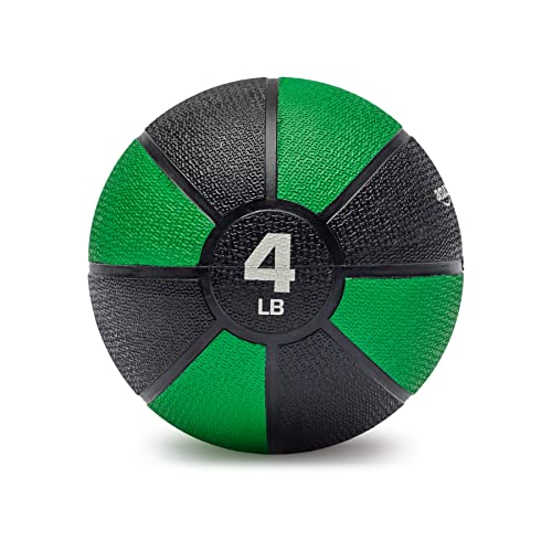 Amazon Basics Workout Fitness Exercise Weighted Medicine Ball - 4 Pounds, Green/Black #TOP2