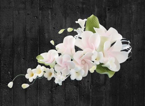 Cake Company Zuckerblumenboquet Frangipani rosa 1er Pack (1 x 55 g) | Tortendekoration zur Hochzeit und Geburtstagen Cover