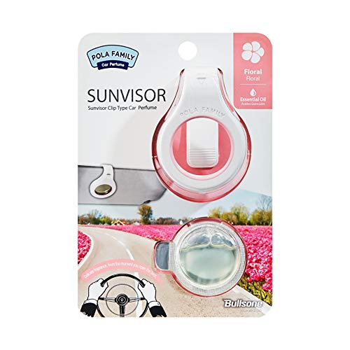 BullsonePola Family Natural Car Air Freshener, Luxury Car Perfume, Sun Visor Type - Floral Scent