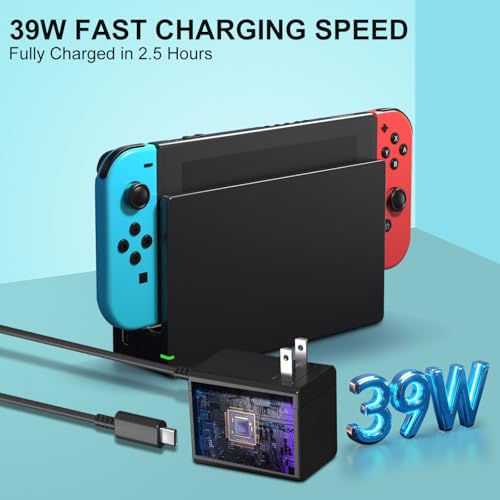 Image of BUERTT TV Dock Station for Switch,Replacement 3 in 1 TV Base Docking Station Set with Original IC Module,AC Charger,HDMI Cable Accessories for Switch Console
