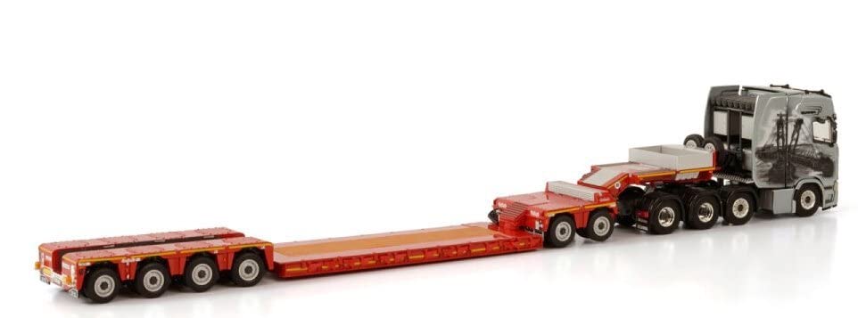 【アイル】　1/50 3軸低床トレーラー自動あゆみ付 建機 SCANIA アイル様専用】 1/50 3軸低床トレーラー自動あゆみ付 建機 SCANIA