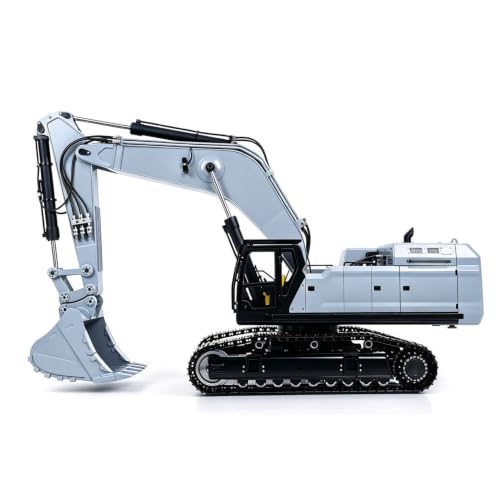 Image of 1 /12 RC Hydraulic Heavy Excavator 395F | Metal Remote Control Digger Finished Model 3.0L Dual Pump Paladin PL18EV LITE Radio Smoke Ages 14+