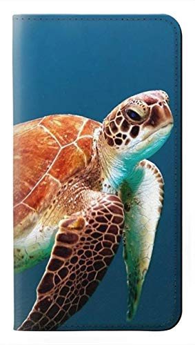 Étui LG Stylo 6 Innovedesire Housse Flip en Cuir Tortue Marine