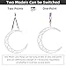 PRIOR FITNESS Aerial Moon Lyra Hoop Set, Classcial Aerial Ring Equipment with Complete Rigging Hardware, Circus Acrobatic Fitness Aerial Hoop Kit, Aerial Yoga Hoop Sling for Home,Gym, Club