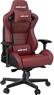Anda Seat Kaiser Series Pro Gaming Chair Black and Maroon - Premium Ergonomic Office Desk Chairs Leather with Neck and Lumbar Back Support Pillow Gaming Seat - Gaming Chair for Adults and Teenagers