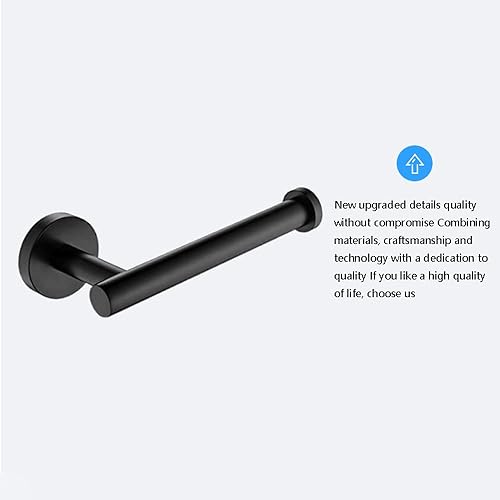 Miniatura 6 de Portarrollos autoadhesivo, soporte de papel higiénico para baño, palo en pared, acero inoxidable cepillado