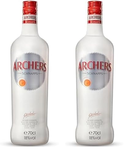 Archers Peach Schnapps, 70cl (Pack of 2)