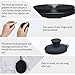 Face Scrubber,Silicone Face Scrubber for Men Women,Third Generation Upgraded 1262 Soft Bristle Manual Cleansing Brushes,Suitable for All Skin Types,face exfoliating Cleaning Brush (Black) (Large)