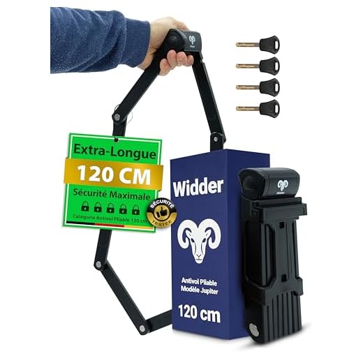Antivol pliable Widder 120 cm robuste