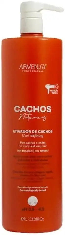 Arvensis – Ativador de Cachos Ondulados e Cacheados 1L | Definição, Hidratação e Proteção Solar e Térmica com Efeito Memória e Controle de Frizz
