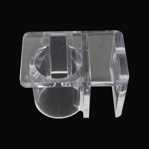 JCBIZ 2pcs Aquarium Acrylic Holder Aperture 26mm Holder Hose Clamp Stainless Steel Inlet & Outlet Degreasing Film Plastic Aquarium Hose Holder for Pump Hoses
