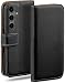 Produktbild moex Klapphülle für Samsung Galaxy S24 Hülle klappbar, Handyhülle mit Kartenfach, 360 Grad Schutzhülle zum klappen, Flip Case Book Cover, PU Leder Handytasche, Schwarz