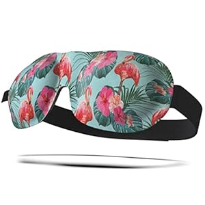 SMUG Masque pour dormir 100% Blackout | Sûr pour extensions de cils| Protège-sommeil | Design 3D pour un sommeil profond | Bandes pour le confort et l’ajustement | Flamant