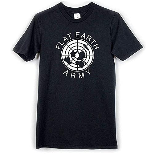 T-Shirt Flat Earth Army drôle vêtement oversize pour adepte du mouvement Flatearth Theory