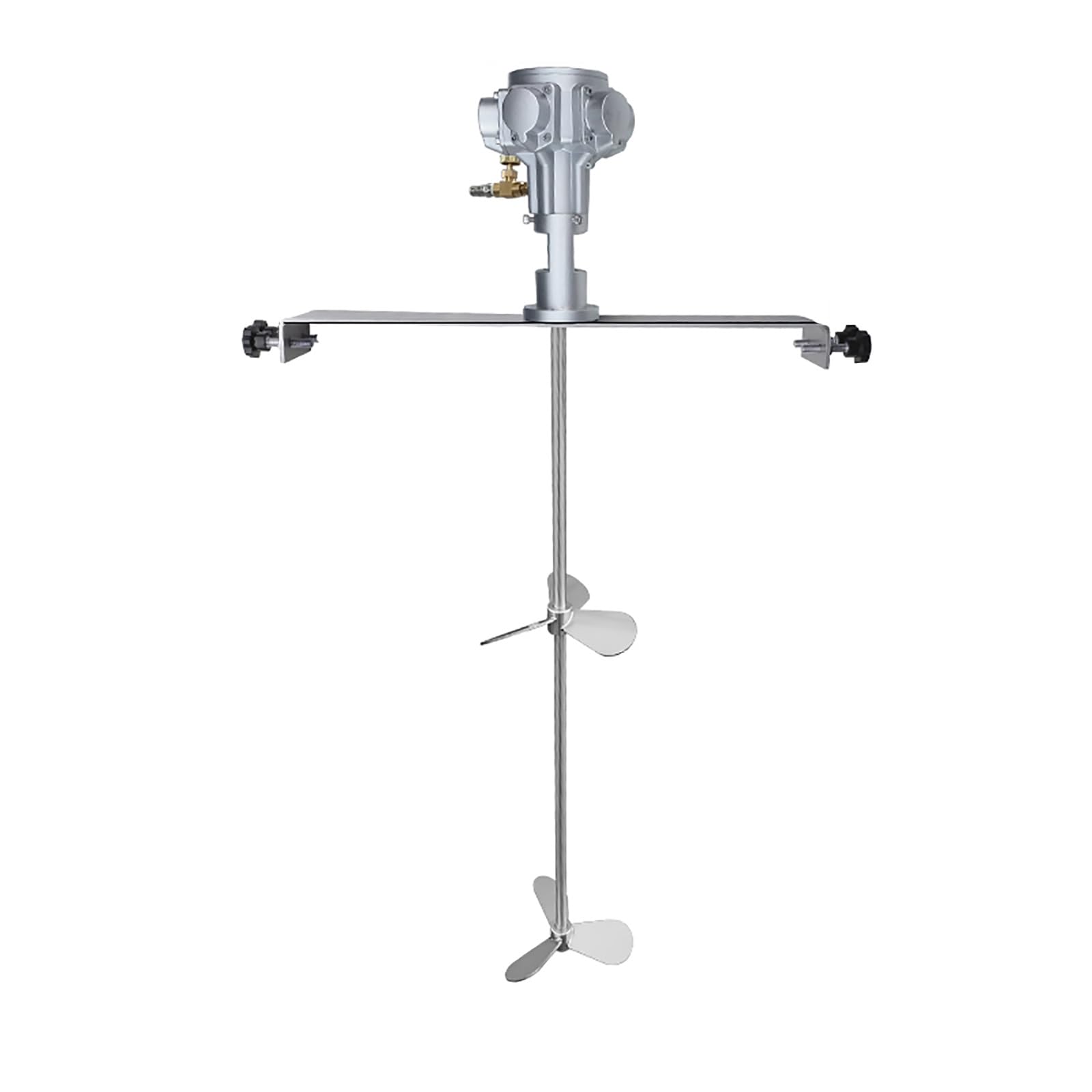 Agitador neumático Industrial de 100 galones con Varilla e Impulsor de Acero Inoxidable, Ideal para Mezclar Pinturas y revestimientos, con Soporte Resistente, Herramienta de Mezcla eficiente
