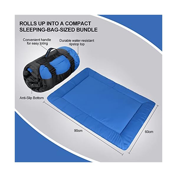 Foldable Travel Dog Mat with Buckle Handle