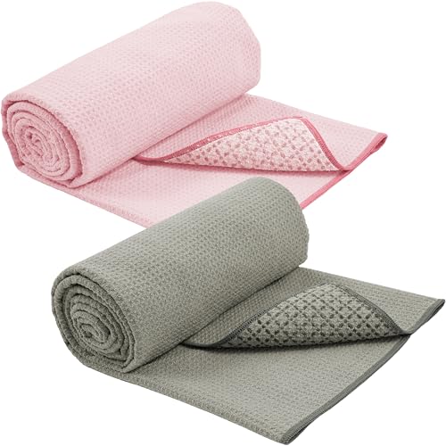 S&T INC. Yoga Towel with Silicone Grip