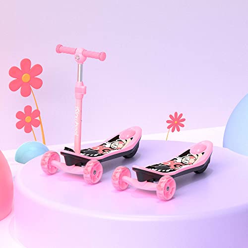 Isinwheel Electric Skateboard For Kids Ages 6-14– The Popular Toy Of The Year! One-Of-A-Kind Design Scooter + Skateboards + Hours Of Fun (Pink) #TOP5