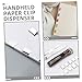 SEWACC 1 Set Mini Push Document Clamp Dispenser with Refill Clips Portable Handheld Paper Clam Clips for Office Supplies Lightweight Timesaving Tool for Organizing Files and Documents