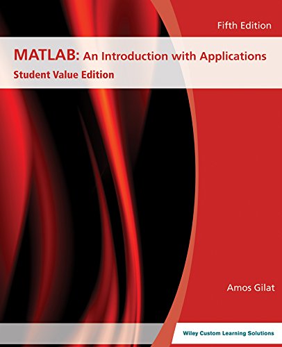 MATLAB: An Introduction with Applications 1119063868 Book Cover