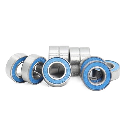 Rodamientos 687-2RS para eliminar vibraciones y ruidos con sellado bimetálico azul de 7x14x5 mm