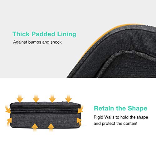 BAGSMART Double Layer Travel Universal Cable Organizer Cases Electronics Accessories Storage Bag for 10.5 Inch iPad Pro - Image 6