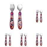 The First Years Disney Baby Mickey Mouse Stainless Steel Flatware for Kids (Pack of 5)