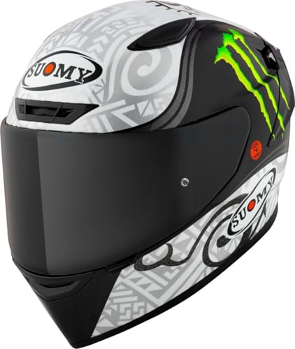Suomy Track-1 Bagnaia Winter Test Monster Replica Casco, bianco, M (57/58)