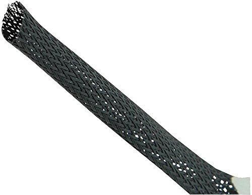 Manga trenzada expandible Pro Power PET20 negra de 19-32 mm y 10 m para cables