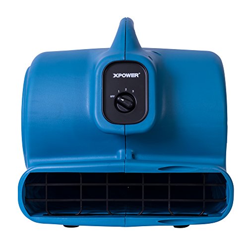 Image of XPOWER P-630 Pro 1 /2 HP 2800 CFM Centrifugal Air Mover, Carpet Dryer, Floor Fan, Blower, for Water Damage Restoration, Janitorial, Plumbing, Home Use