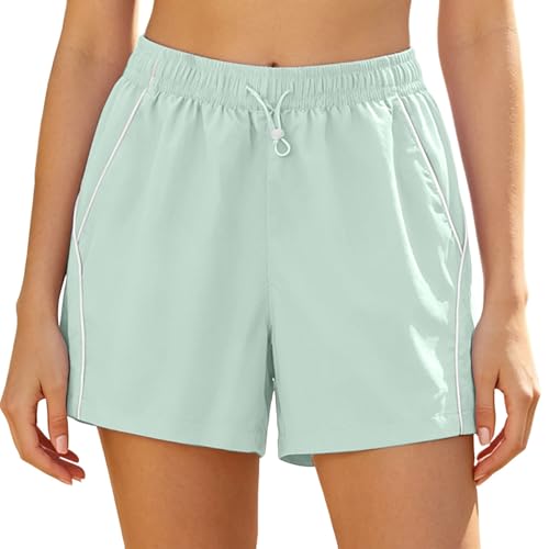 Short de running respirant en coupe ample, le bermuda femme été fluide idéal