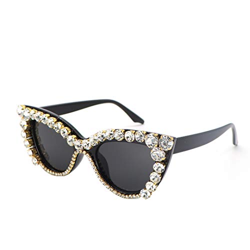 Vintage Retro Cat Eye Sunglasses Rhinestone Crystal Sparkle For Women3