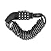 Teror Câble de Verrouillage de Casque, câble de Verrouillage de Casque 4 Chiffres Mot de Passe antivol Multifonction de Remplacement pour vélo Moto
