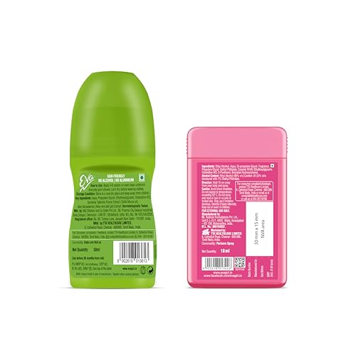 Image of Eva soft Underarm Deo Roll | For Soft Underarms | 50ml & Eva purse perfume Charm | citrus | 18 ml Combo pack