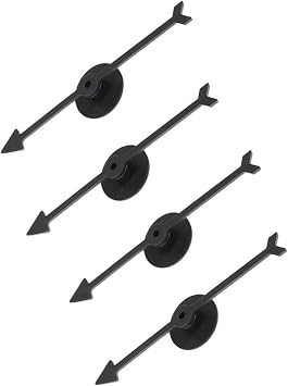 Spinner Game Engaging Board Arrow Set Home and School Party Spinners Plastic Craft with Suction Cup Board Games Accessories 4Pcs Black