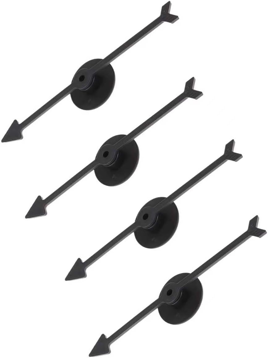 Ssmmam Spinner Game Engaging Board Arrow Set Home and School Party Spinners Plastic Craft with Suction Cup Board Games Accessories (4Pcs Black)