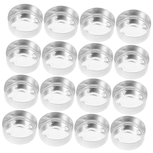 Toyvian 150 Piezas Envases de Aluminio para Velas de Té Contenedores Metálicos Vacíos Redondos para Velas DIY Recipientes Versátiles para Cera y Manualidades para Celebraciones y
