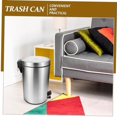 Caneca de basura rectangular de acero inoxidable Garneck miniatura 5