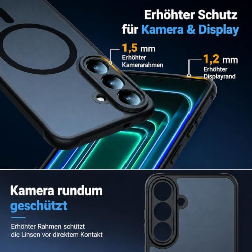 Premium Hülle für Samsung Galaxy S26 FE Kompatibel mit MagSafe – Robust, stoßfest & stilvoll! Airbag-Technologie für Schutz auf… – Ansicht 6
