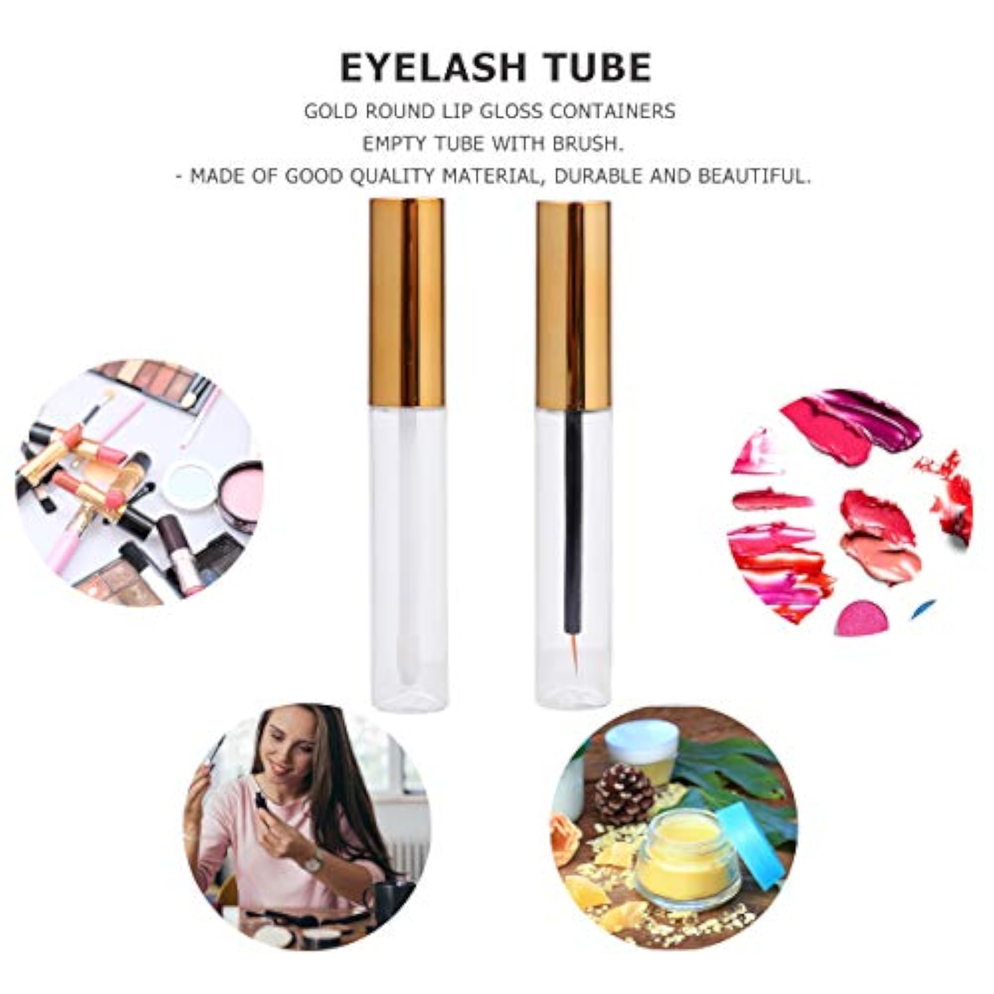 10 Pcs 10ml Empty Mascara Tube Eyelash Cream Containers