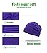 Lightweight Cotton Beanie, Breathable Thin Sleep Hats, Skull Caps for Running Cycling Hiking Fishing (Purple)