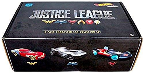 Hot Wheels DC Justice League Vehicles, 6 pack Character Set