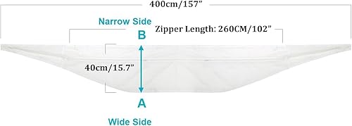 Miniatura 5 de Sello universal de ventana de 157.5 in157Is. para aire acondicionado portátil y secadora de ropa. Fácil de instalar, protectores de intercambio de