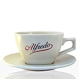 Alfredo Classic Milchkaffee-Tasse mit Untertasse 6 Stk, Aurora elfenbein